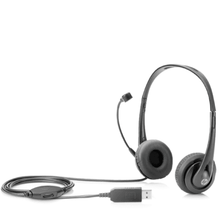 HP Stereo USB Headset Black