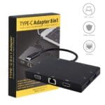 Type-C 8-in-1 Adapter with HDMI VGA LAN SD USB 3.0